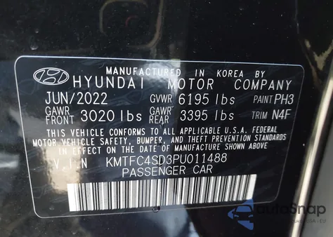 2023 Genesis G90 3.5T E-Sc Awd z USA, uszkodzony, nr VIN KMTFC4SD3PU011488